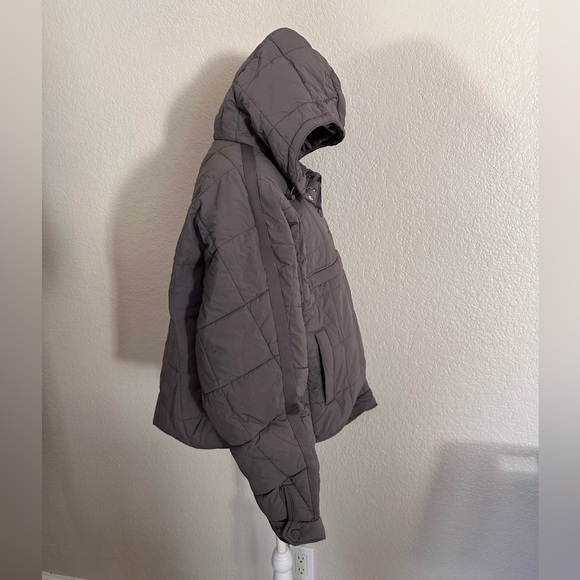 🆕 FREE PEOPLE Movement Pippa Packable Pullover Puffer Dark Gray - Picture 4 of 15